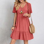 Brisa - Vestido Boho por Niveles con Escote V