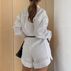 Monaco - Conjunto de Blazer y Short de Lino