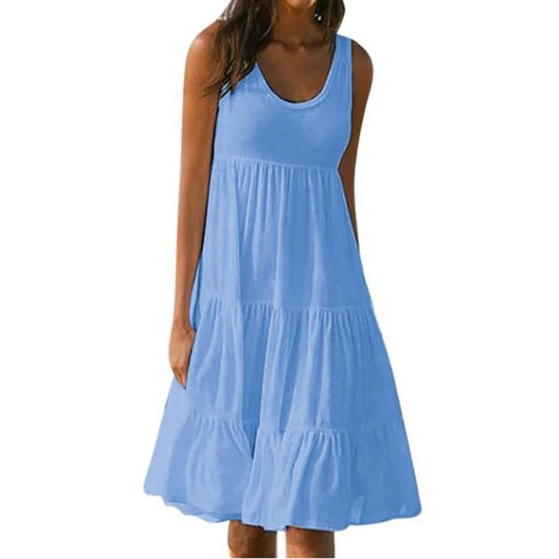 Desiree - Vestido de Tirantes con Volantes