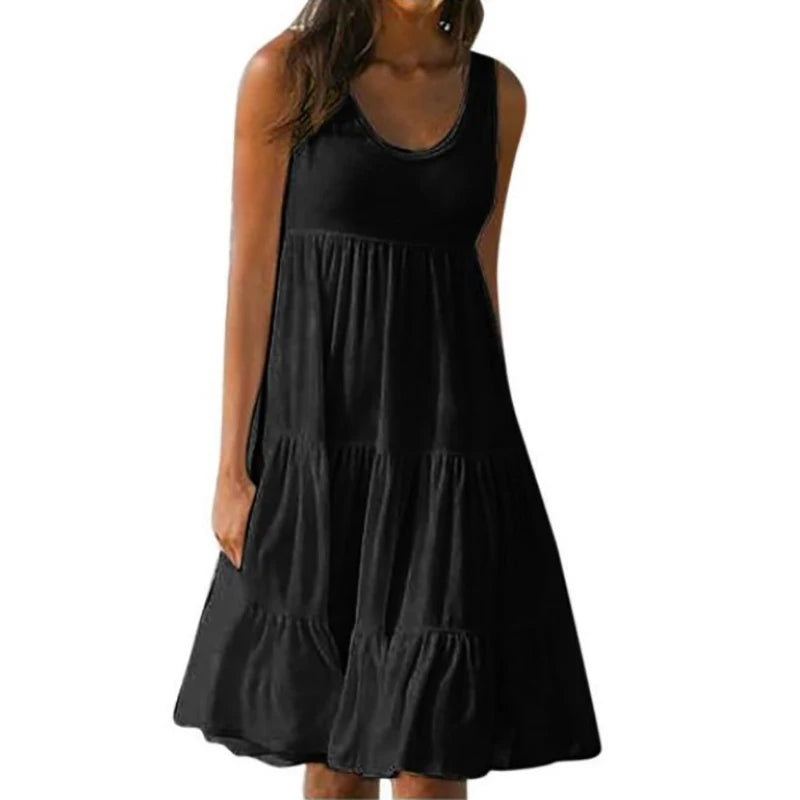 Desiree - Vestido de Tirantes con Volantes