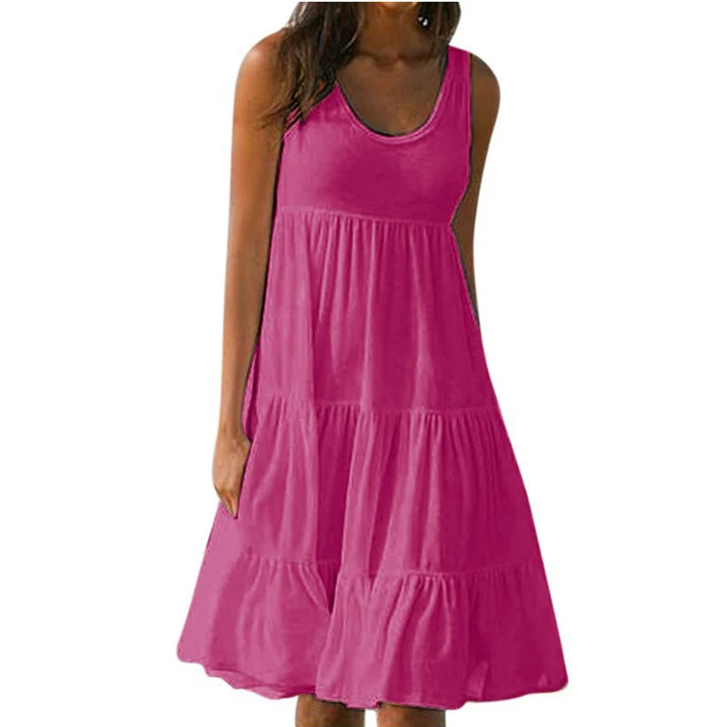 Desiree - Vestido de Tirantes con Volantes