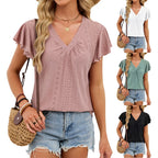 Papillon - Blusa de Manga Mariposa con Escote V